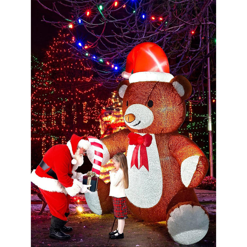 Inflatable christmas teddy bear online